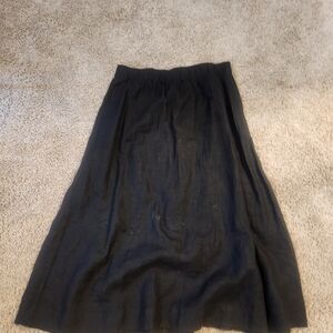 Charter Club Black A-Line Skirt